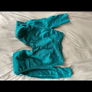 New Alphalete Aero Leggings - Teal size M